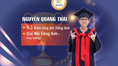 NGUYỄN QUANG THÁI - Á KHÓA CUỘC THI TIẾNG ANH CẤP TRƯỜNG